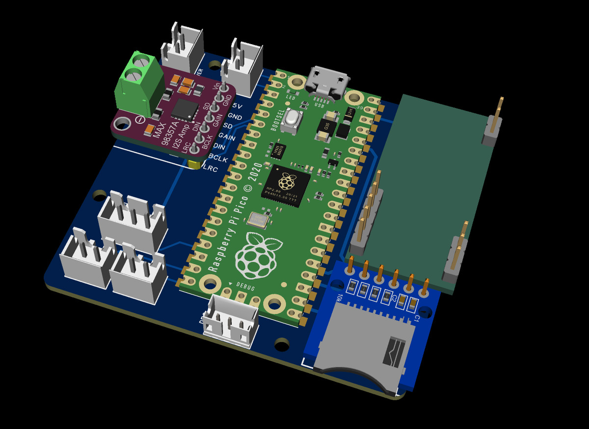 3d Render of the circuit board